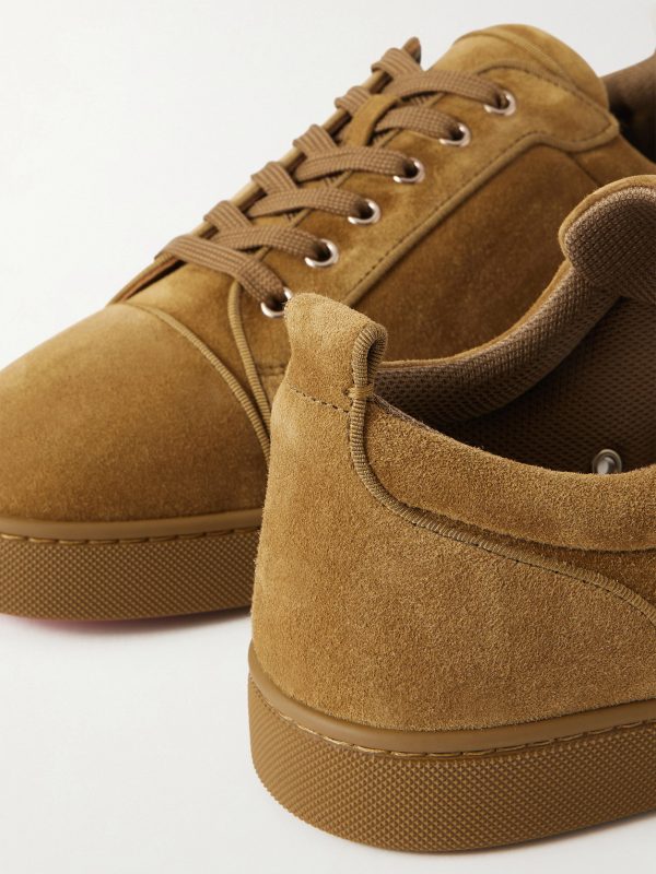 Louis Junior Grosgrain-Trimmed Suede Sneakers - CU