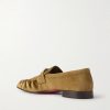 Mocallista Embellished Suede Penny Loafers - BK Mocallista Embellished Suede Penny Loafers - BK