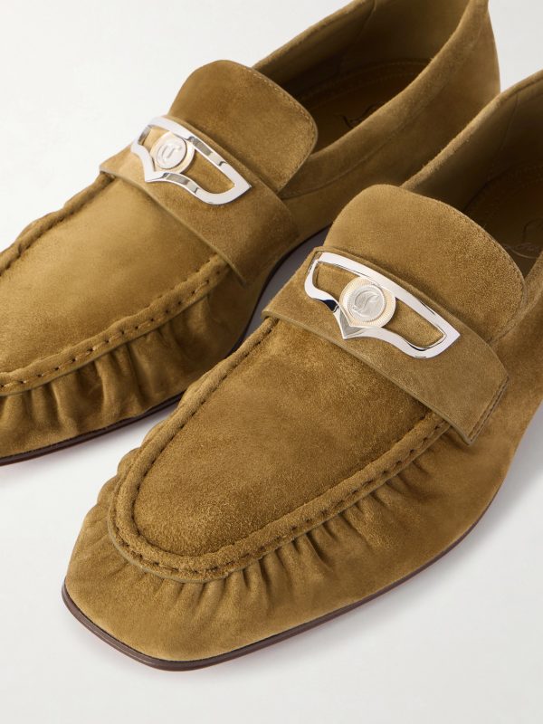 Mocallista Embellished Suede Penny Loafers - CU Mocallista Embellished Suede Penny Loafers - CU