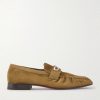 Mocallista Embellished Suede Penny Loafers Mocallista Embellished Suede Penny Loafers