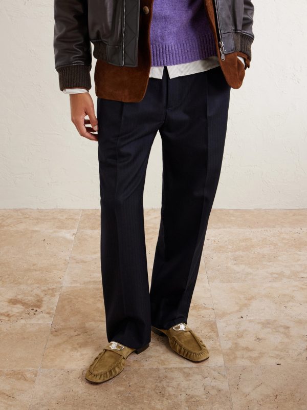 Mocallista Embellished Suede Penny Loafers - OU Mocallista Embellished Suede Penny Loafers - OU