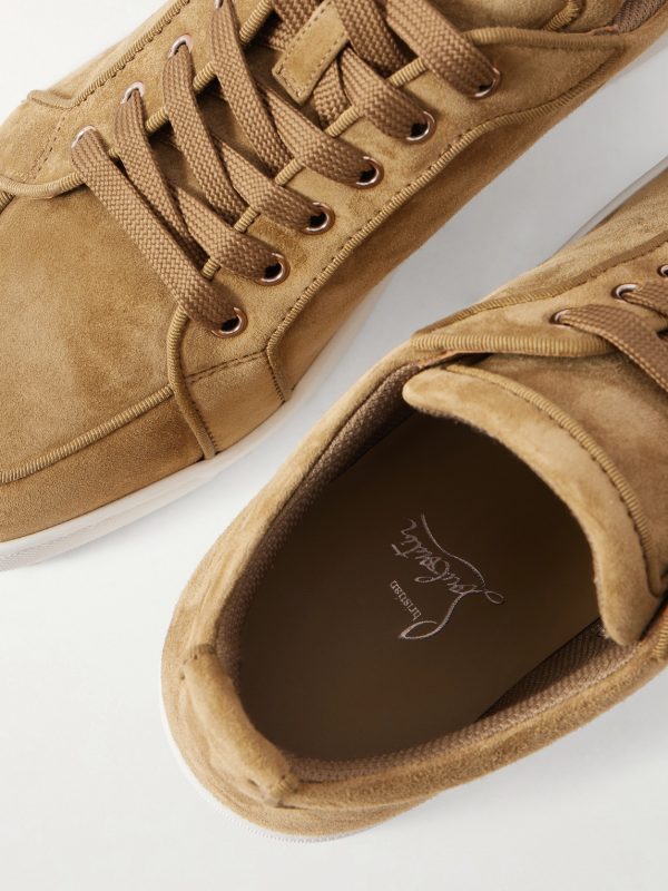 Rantulow Orlato Grosgrain-Trimmed Suede Sneakers - CU Rantulow Orlato Grosgrain-Trimmed Suede Sneakers - CU