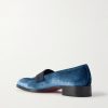 O Louvre Grosgrain-Trimmed Velvet Loafers - BK O Louvre Grosgrain-Trimmed Velvet Loafers - BK