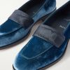 O Louvre Grosgrain-Trimmed Velvet Loafers - CU O Louvre Grosgrain-Trimmed Velvet Loafers - CU