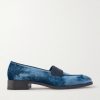 O Louvre Grosgrain-Trimmed Velvet Loafers O Louvre Grosgrain-Trimmed Velvet Loafers