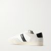 Blake Suede-Trimmed Leather Sneakers - BK
