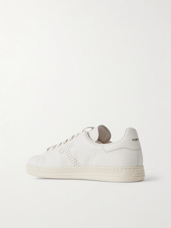 Warwick Perforated Full-Grain Leather Sneakers - BK Warwick Perforated Full-Grain Leather Sneakers - BK