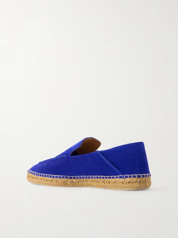 Finn Collapsible-Heel Suede Espadrilles - BK Finn Collapsible-Heel Suede Espadrilles - BK