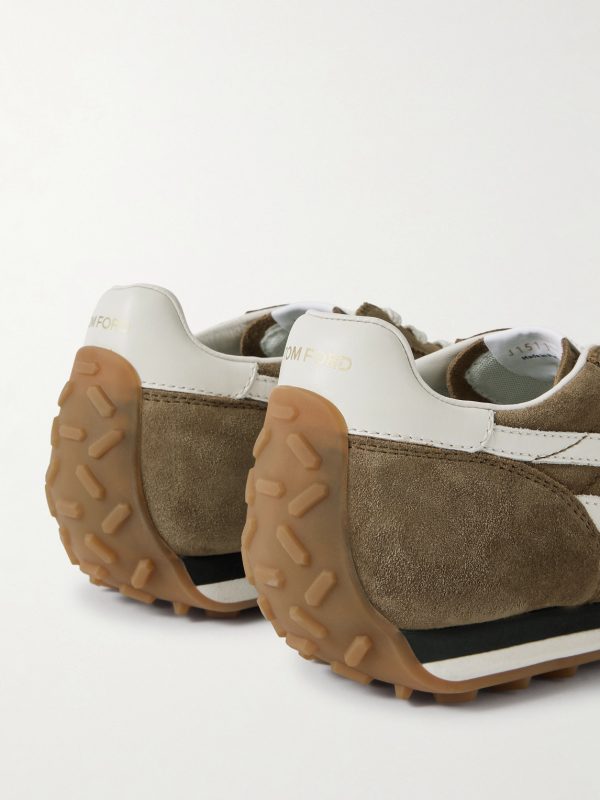 Mick Leather-Trimmed Suede Sneakers - CU Mick Leather-Trimmed Suede Sneakers - CU