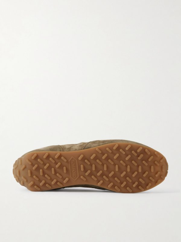 Mick Leather-Trimmed Suede Sneakers - E1 Mick Leather-Trimmed Suede Sneakers - E1