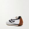 Mick Leather-Trimmed Suede and Mesh Sneakers - BK Mick Leather-Trimmed Suede and Mesh Sneakers - BK