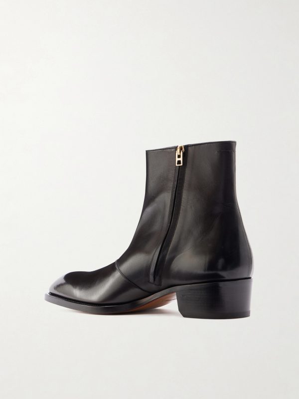 Vincent Leather Boots - BK Vincent Leather Boots - BK