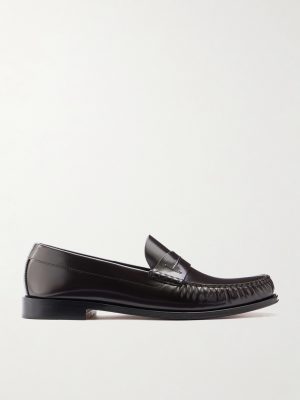 Polished-Leather Loafers