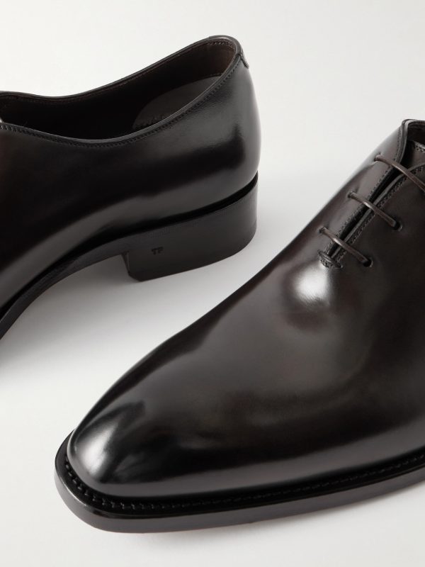 Whole-Cut Leather Oxford Shoes - CU