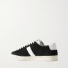 Blake Leather-Trimmed Suede Sneakers - BK