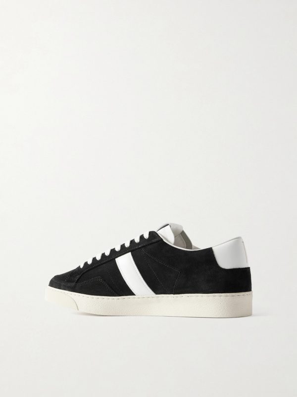 Blake Leather-Trimmed Suede Sneakers - BK