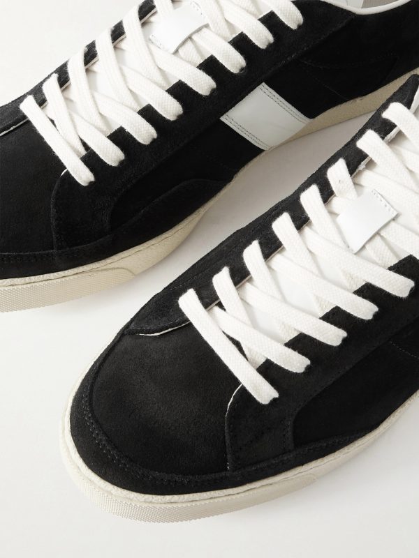 Blake Leather-Trimmed Suede Sneakers - CU