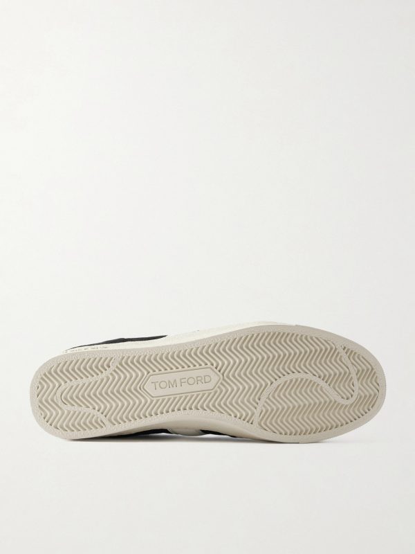Blake Leather-Trimmed Suede Sneakers - E1