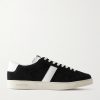 Blake Leather-Trimmed Suede Sneakers