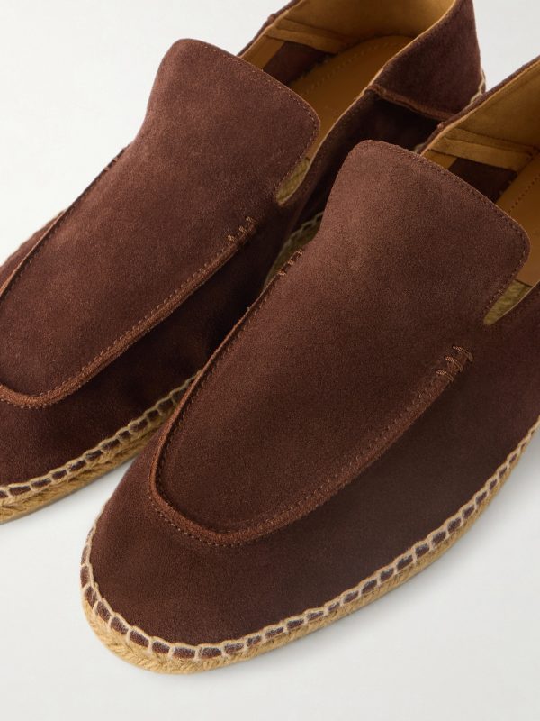 Finn Collapsible-Heel Suede Espadrilles - CU Finn Collapsible-Heel Suede Espadrilles - CU
