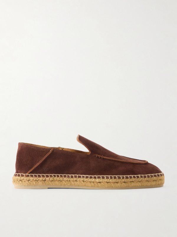 Finn Collapsible-Heel Suede Espadrilles Finn Collapsible-Heel Suede Espadrilles