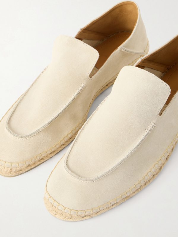 Finn Collapsible-Heel Suede Espadrilles - CU