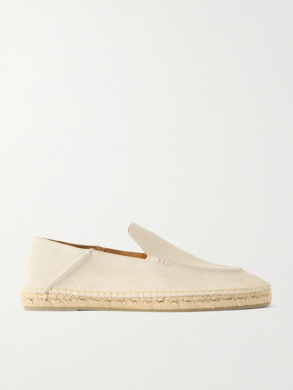 Finn Collapsible-Heel Suede Espadrilles