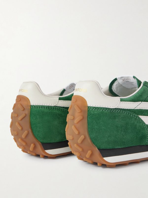 Mick Leather-Trimmed Suede Sneakers - CU Mick Leather-Trimmed Suede Sneakers - CU
