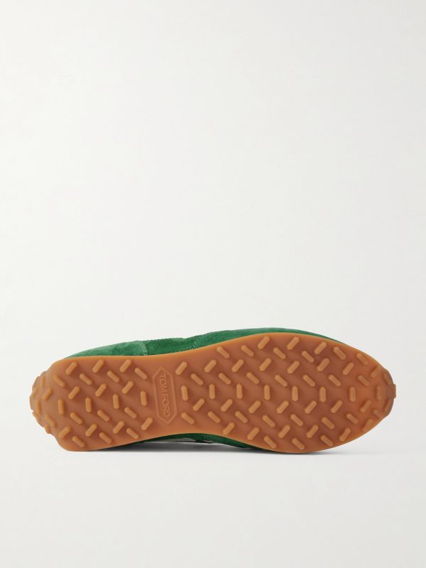 Mick Leather-Trimmed Suede Sneakers - E1 Mick Leather-Trimmed Suede Sneakers - E1