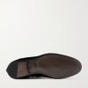 Steven Striped Velvet Slippers - E1