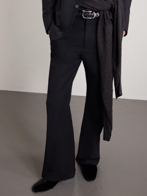 Steven Striped Velvet Slippers - E2