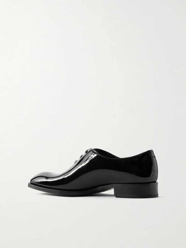 Elkan Patent-Leather Oxford Shoes - BK Elkan Patent-Leather Oxford Shoes - BK