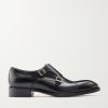 Elkan Leather Monk-Strap Shoes