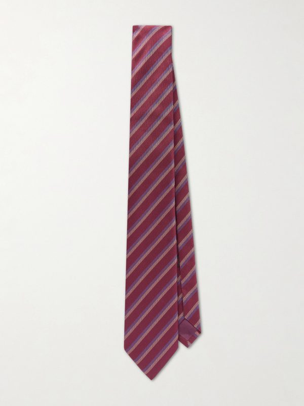 8.5cm Striped Silk-Jacquard Tie 8.5cm Striped Silk-Jacquard Tie