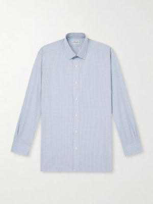 Checked Cotton-Poplin Shirt