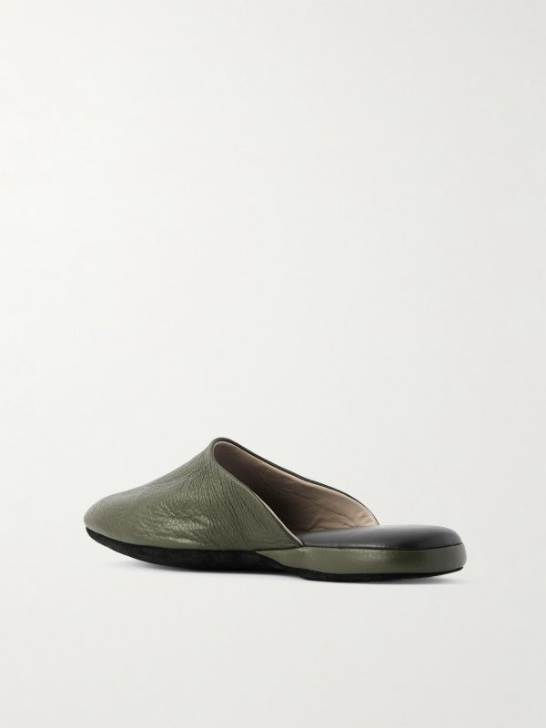Leather Slippers - BK Leather Slippers - BK