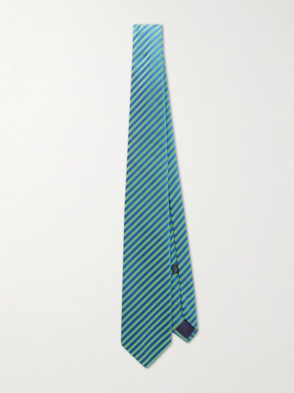 8.5cm Striped Silk-Jacquard Tie 8.5cm Striped Silk-Jacquard Tie