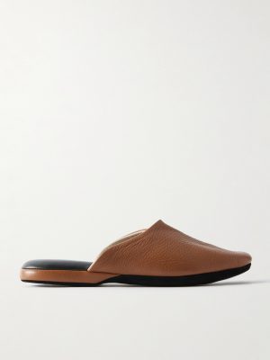 Full-Grain Leather Slippers