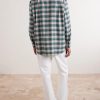 Checked Cotton-Flannel Shirt - BK Checked Cotton-Flannel Shirt - BK