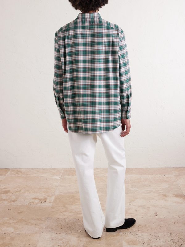 Checked Cotton-Flannel Shirt - BK Checked Cotton-Flannel Shirt - BK