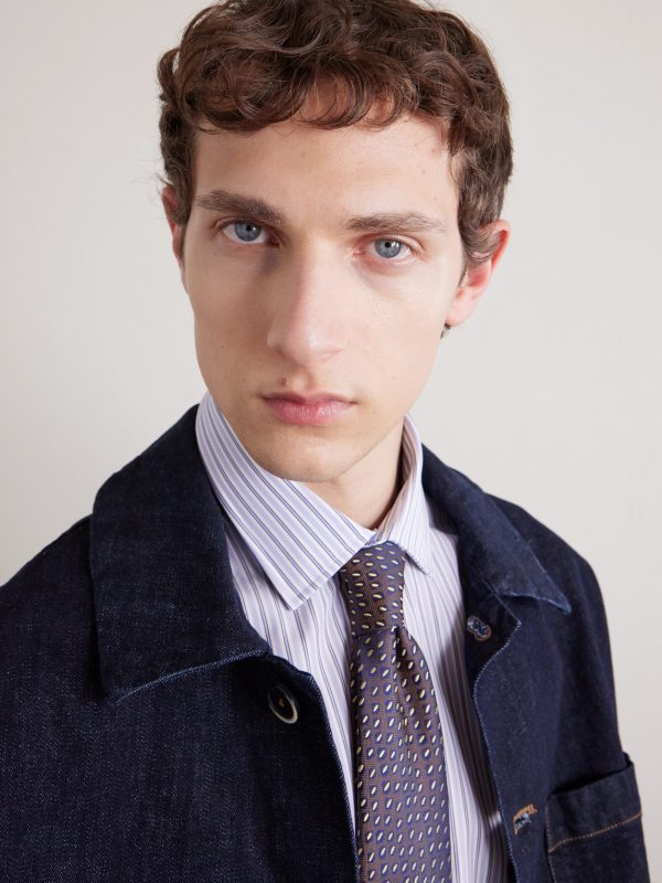 8.5cm Embroidered Silk-Jacquard Tie - OU