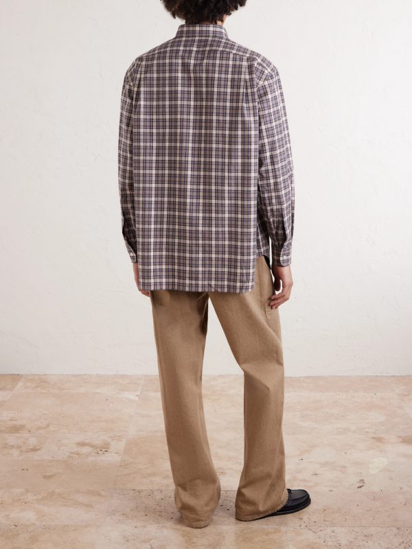 Checked Cotton-Flannel Shirt - BK Checked Cotton-Flannel Shirt - BK