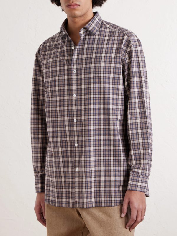 Checked Cotton-Flannel Shirt - FR Checked Cotton-Flannel Shirt - FR