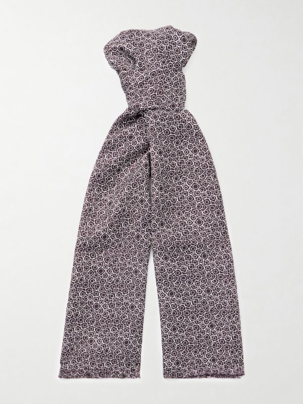 Printed Silk-Voile Scarf