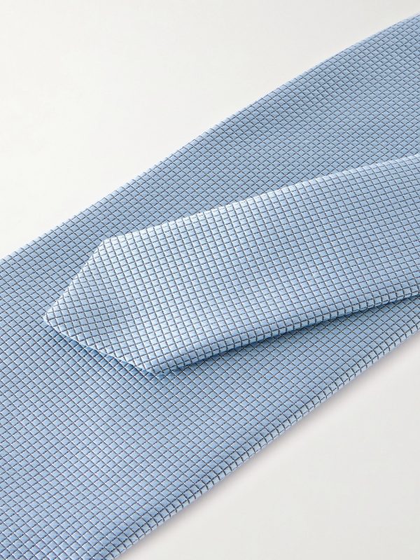 8.5cm Silk-Jacquard Tie - CU