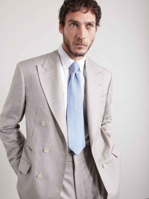 8.5cm Silk-Jacquard Tie - OU