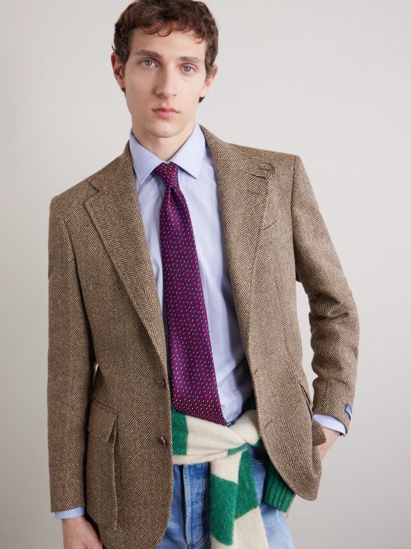 8.5cm Embroidered Silk-Jacquard Tie - OU