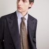8cm Embroidered Silk Tie - FR 8cm Embroidered Silk Tie - FR