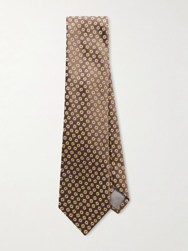 8cm Embroidered Silk Tie 8cm Embroidered Silk Tie