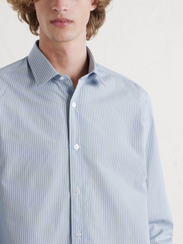 Striped Cotton-Poplin Shirt - CU Striped Cotton-Poplin Shirt - CU